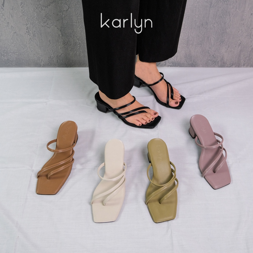 Karlyn Audrey Sandal Heels wanita 5 cm