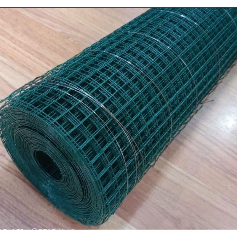 kawat loket/kawat ram hijau lapis pvc harga/roll