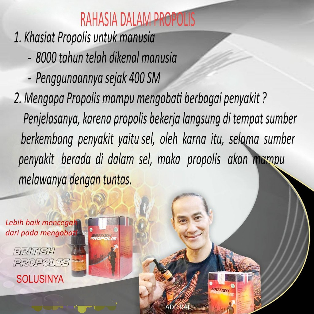 British Propolis Premium Untuk Pemulihan, Stamina dan Imunitas