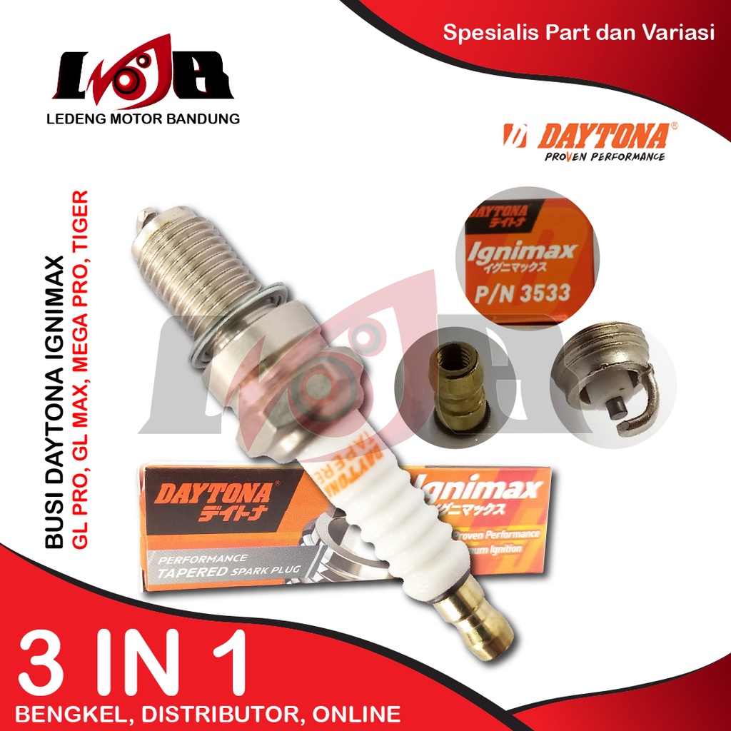 Daytona Ignimax 3533 Busi GL Pro GL max Thunder Scorpio Thunder 250 Spark Plug Part Racing Motor