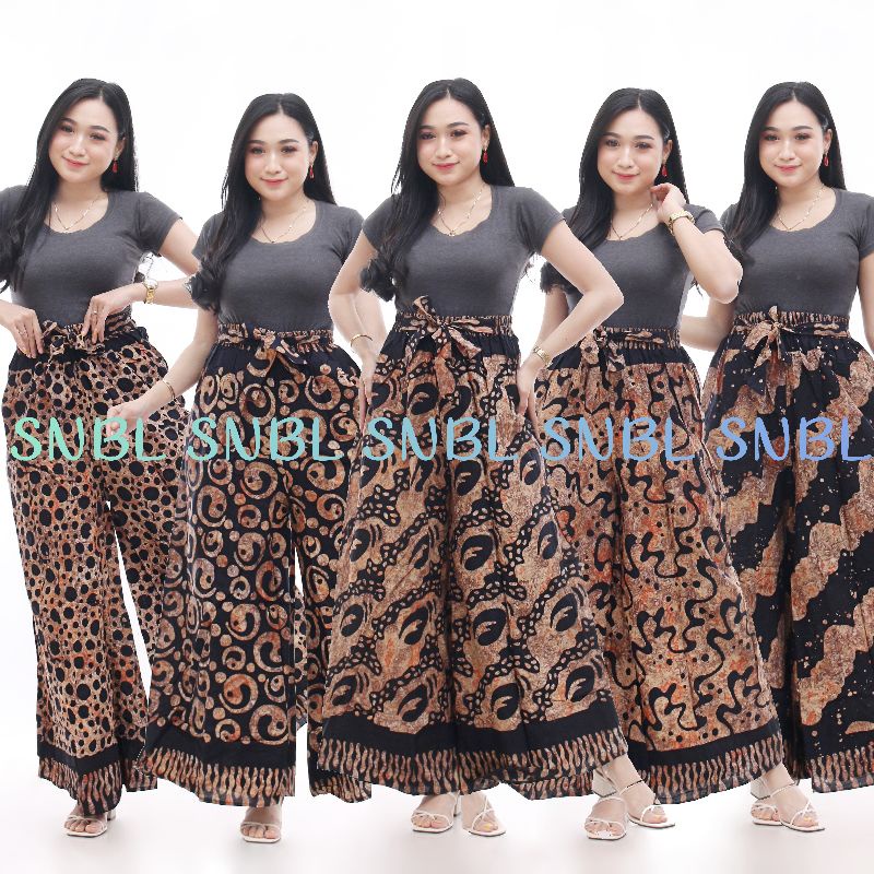 SNBL  RAMIA KULOT SOGAN MOTIF BATIK JARIK LAWASAN PEKALONGAN  PALZO CULLOTES PANTS MURAH KULOT BATIK