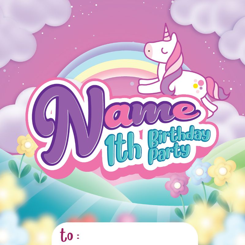 

Hang Tag tema unicorn