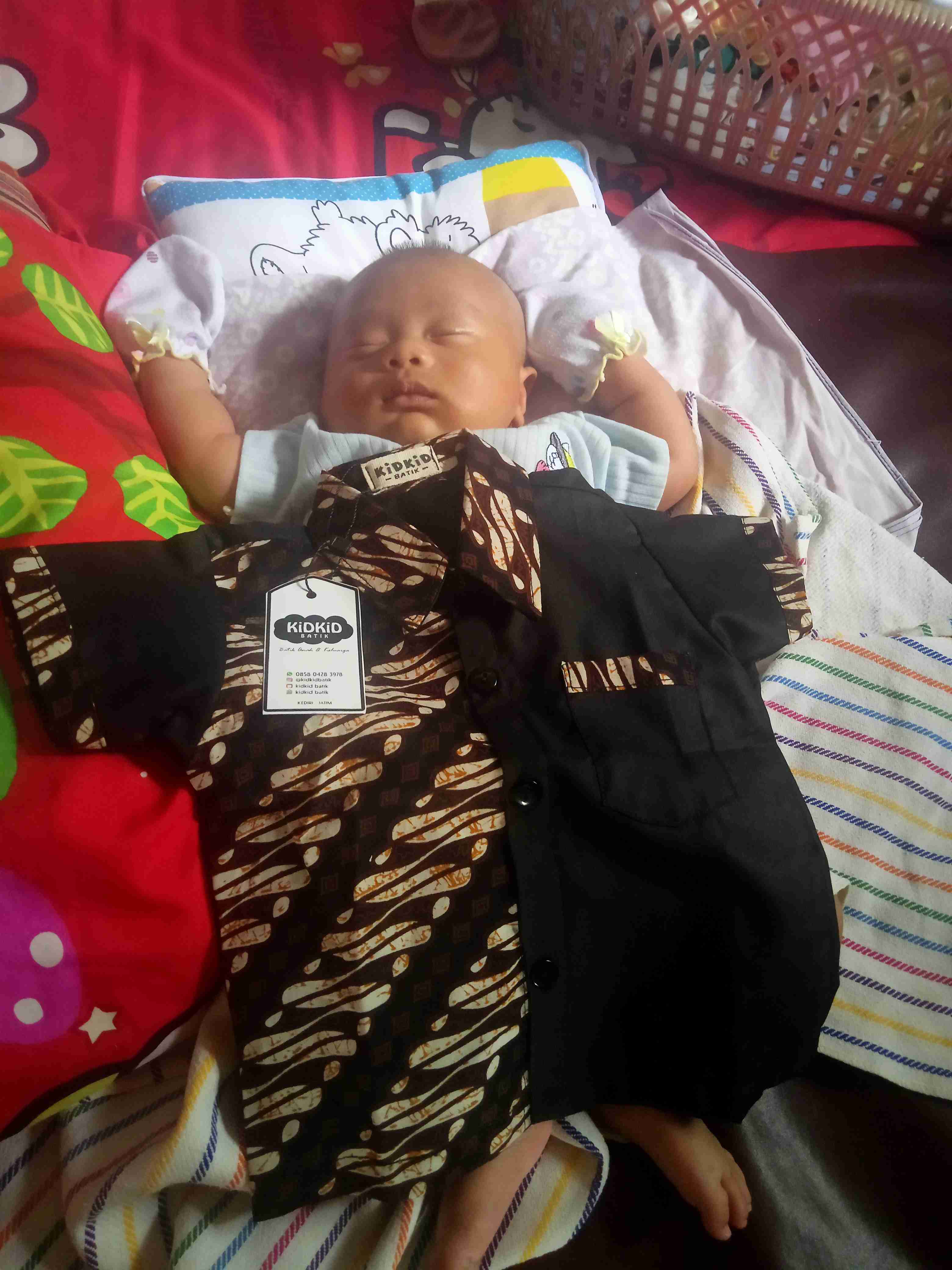 Baju Batik Anak Laki Kemeja Batik Anak Laki Usia 0-14 Tahun Kode Bk-38
