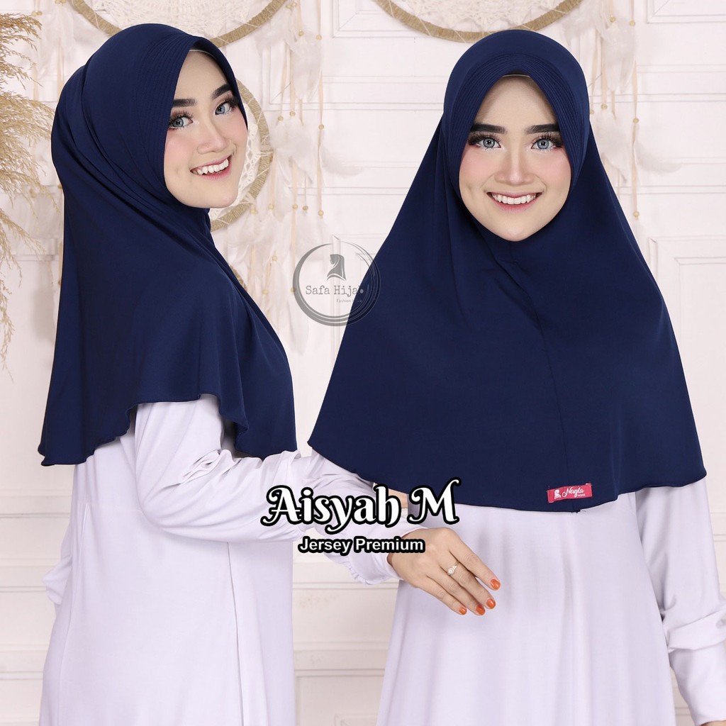 HIJAB BERGO JERSEY PREMIUM JILBAB INSTAN BERGO AISYAH M KERUDUNG BERGO POLOS TERBARU SAFA HIJAB