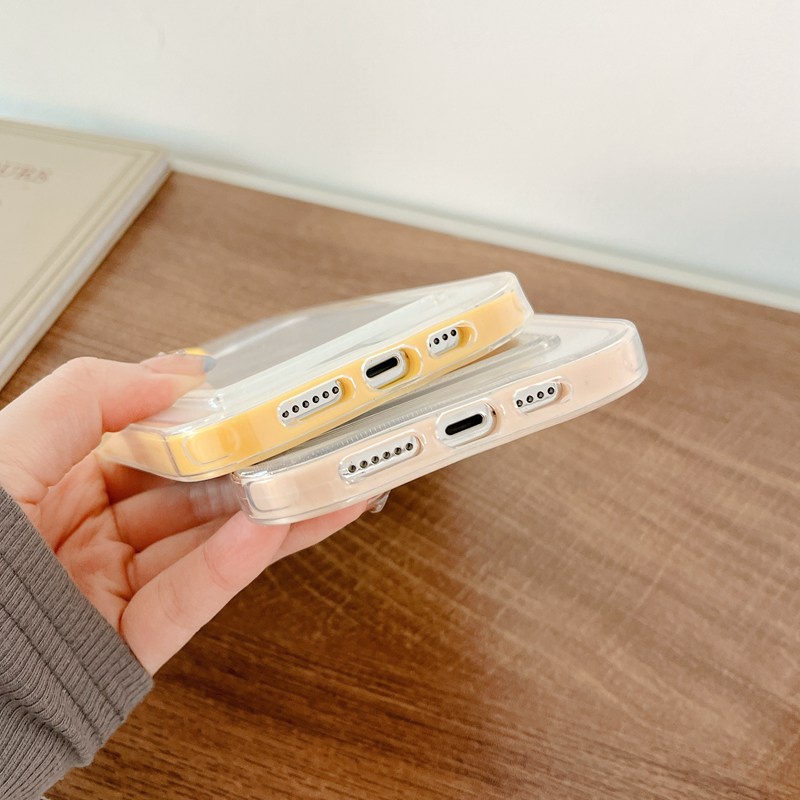 Casing Soft Case Silikon Transparan Dengan Bumper Pelindung Lensa Untuk iPhone 11 12 13 Pro Max