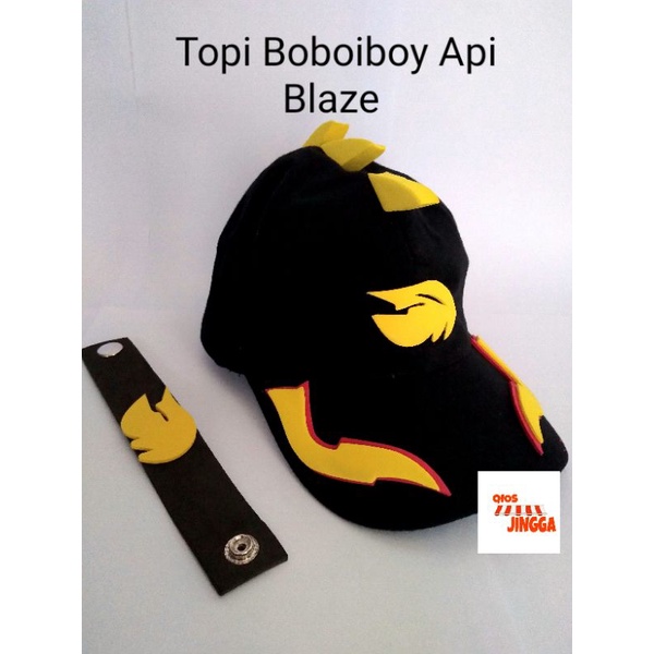 Topi Boboiboy Api Blaze + Gratis gelang