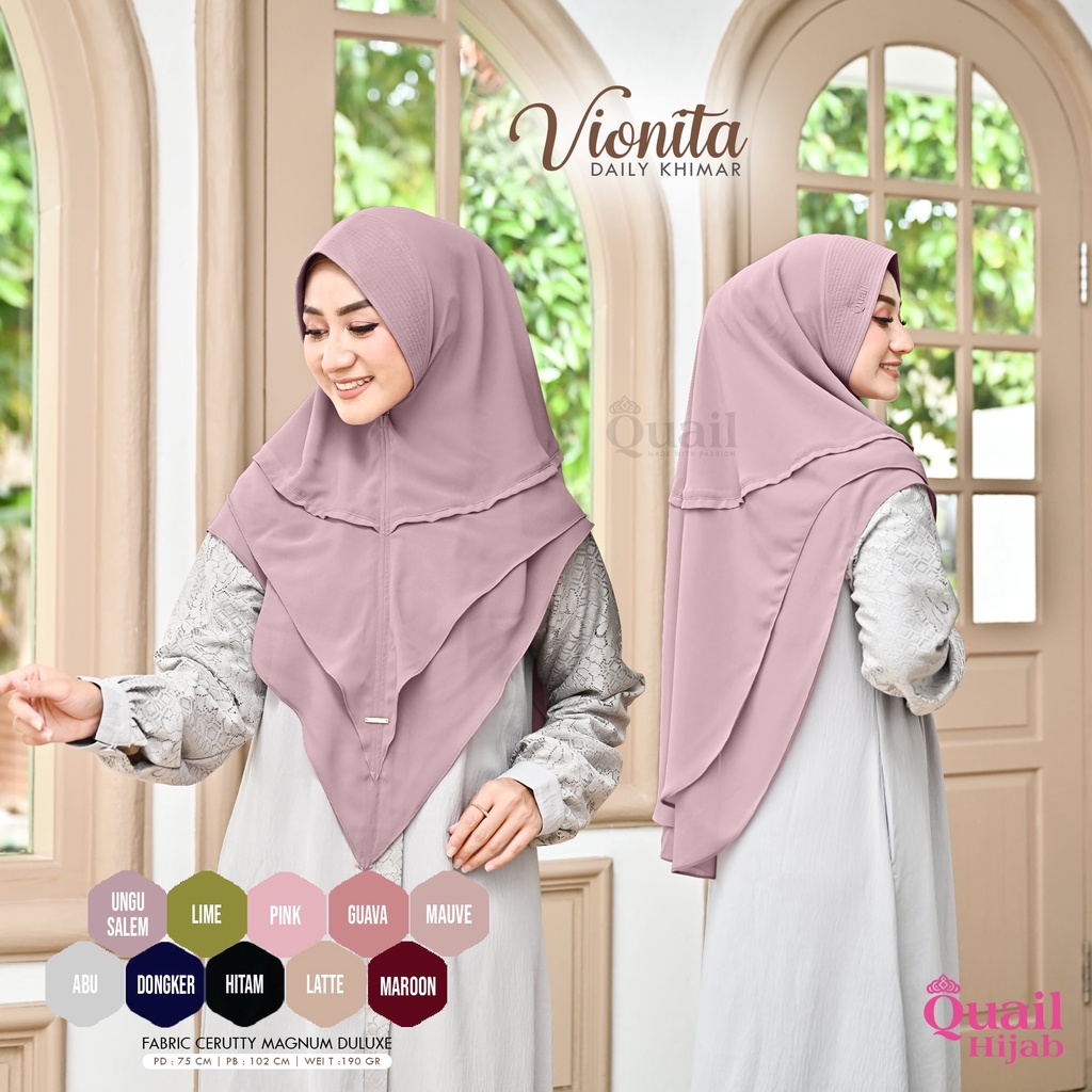 Khimar Vionita Ori Quail Hijab