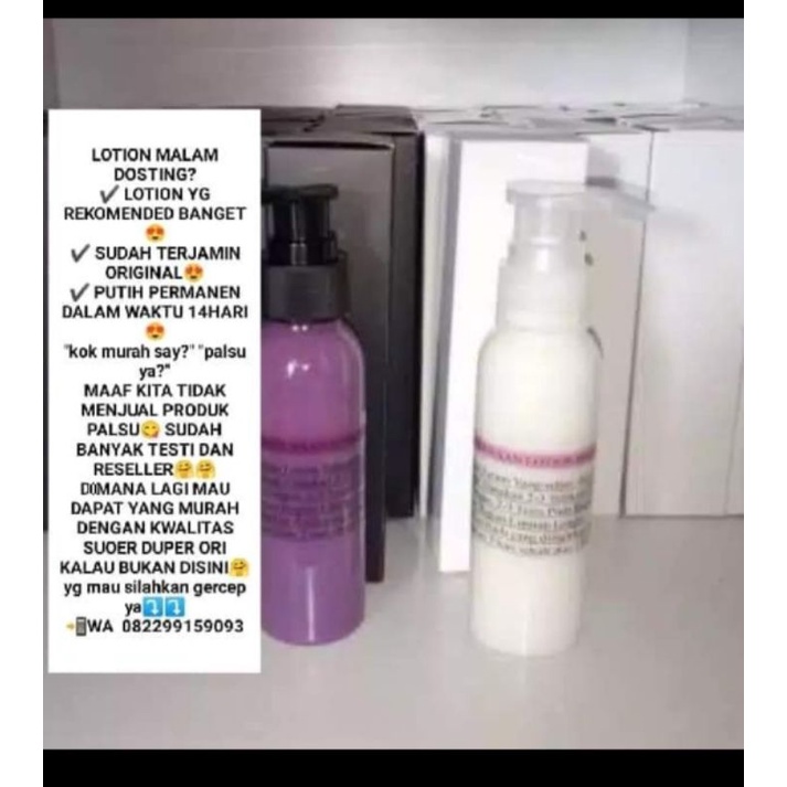 LOTION SUPER pemutih badan hbl hb lotion dv yn dosting
