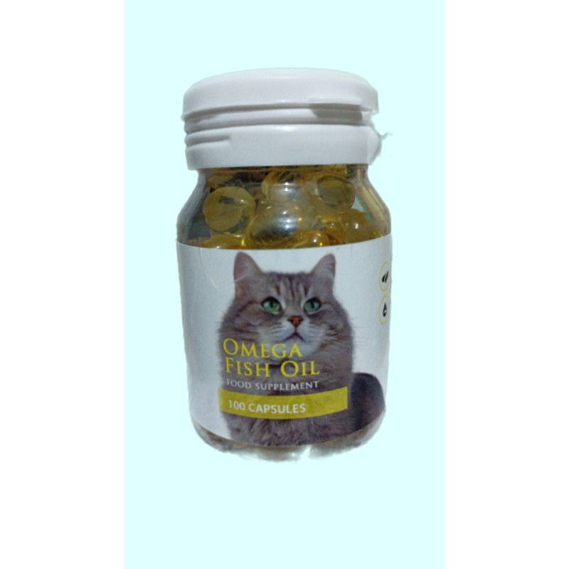 Vitamin Minyak Ikan Untuk Kucing Anjing dan Hewan Peliharaan Lainnya Omega Fish Oil