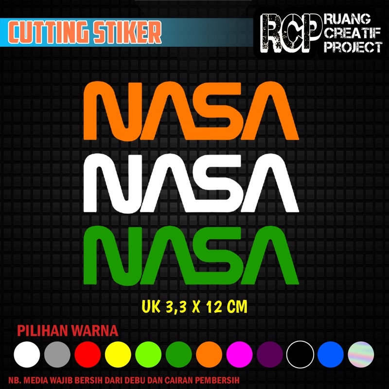 stiker  NASA / cuttong stiker viral / stiker murah virall