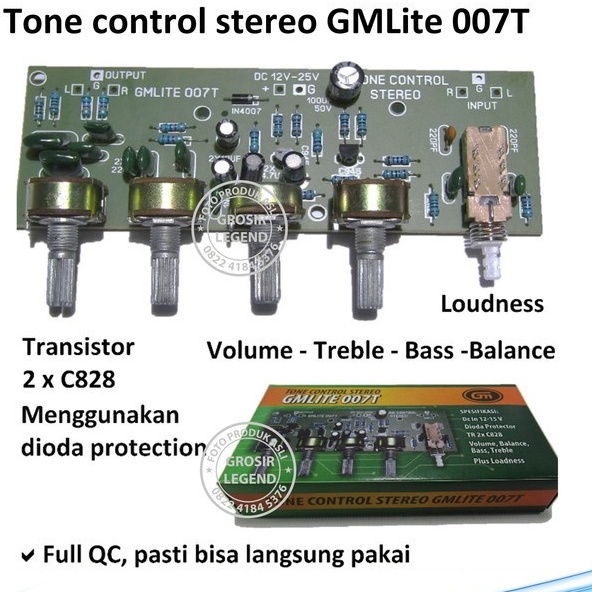 Tone control stereo GMLite 007T