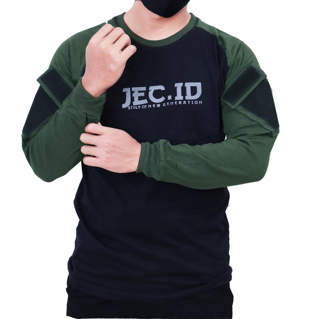 JEC ID Kaos Army Reglan Tactical Lengan Panjang Distro Premium