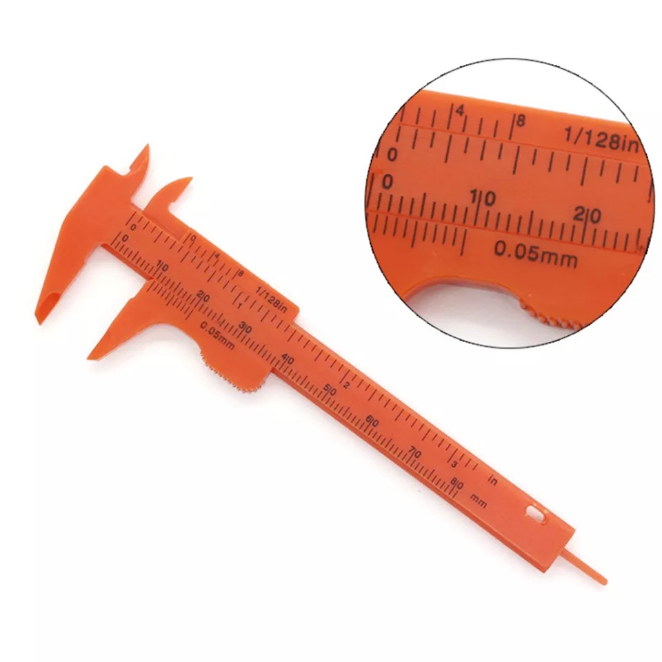 Sigmat Plastik 6 inch Alat Ukur Jangka Sorong Mini Vernier Plastic