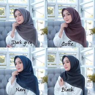  Bella  Square  warna  part 1 hijab segiempat Shopee 