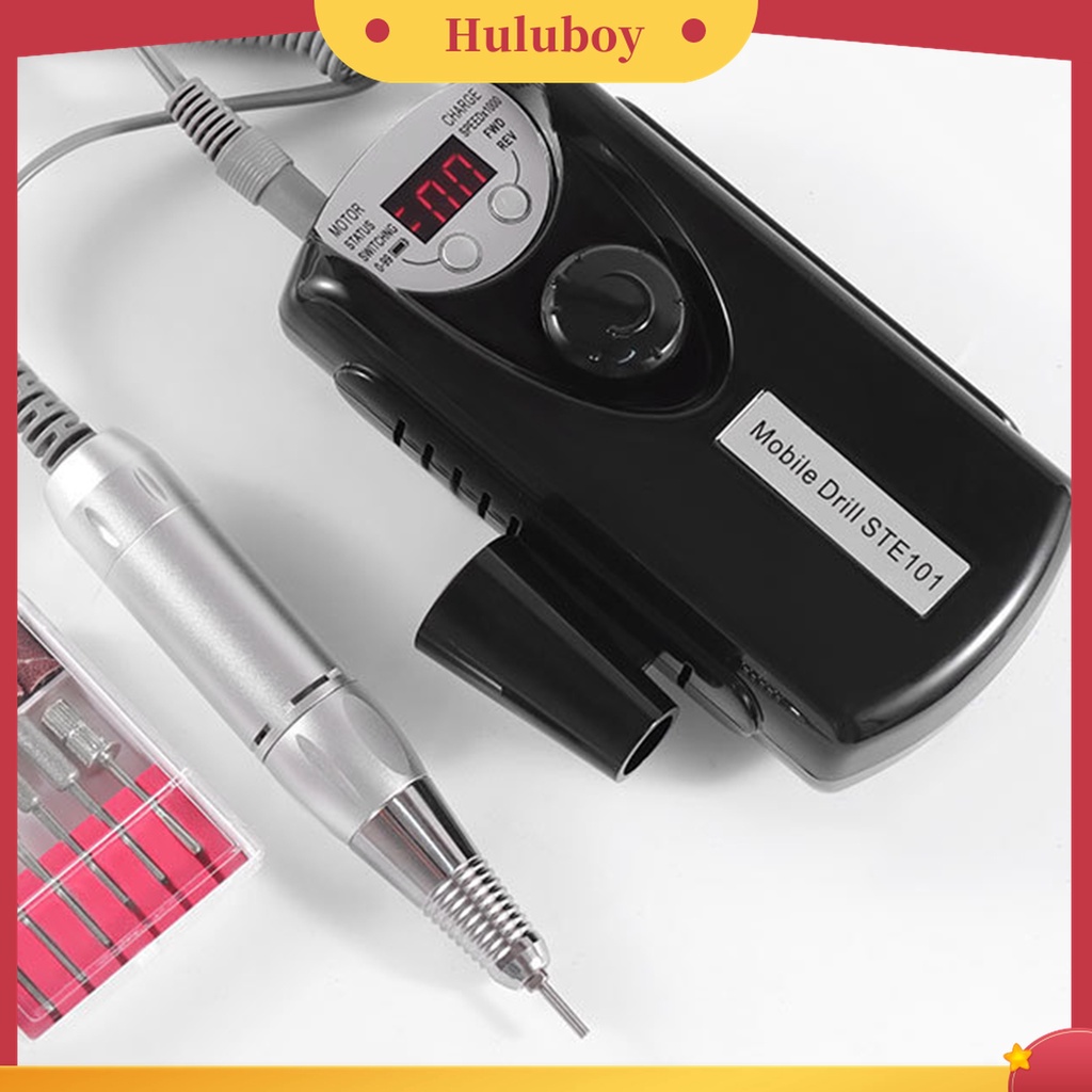 Huluboy Huluboy♡ 1 Set Alat Kikir Kuku Elektrik Bahan ABS Untuk Manicure