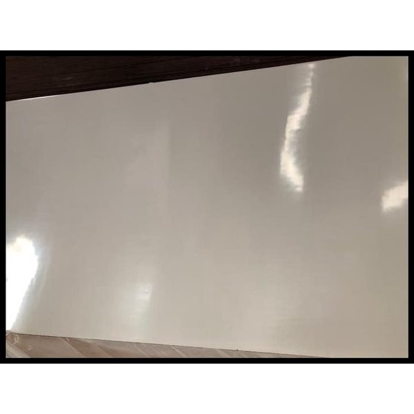 Triplek / Multiplek melamin putih Glossy 3mm (50x30)cm, melaminto plywood, white