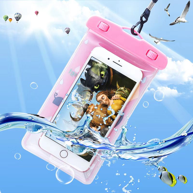 (Hello Girl) D41 Sarung Hp Anti Air/Pouch Smartphone WaterProof Case Lucu Import