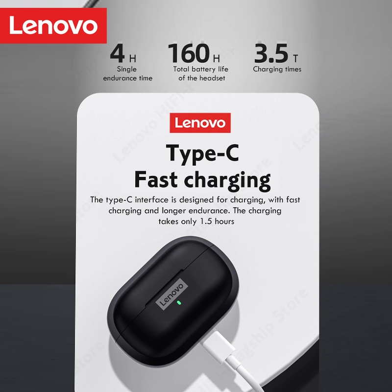 Lenovo LP1S True Wireless Bluetooth Earphone TWS Noise Reduction-4