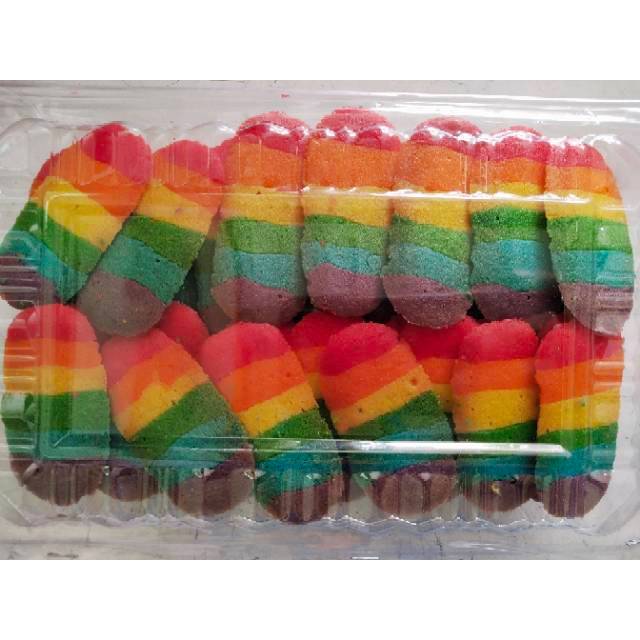 

Lidah kucing Rainbow-500gr-manis-gurih-renyah-kue kering-makanan ringan