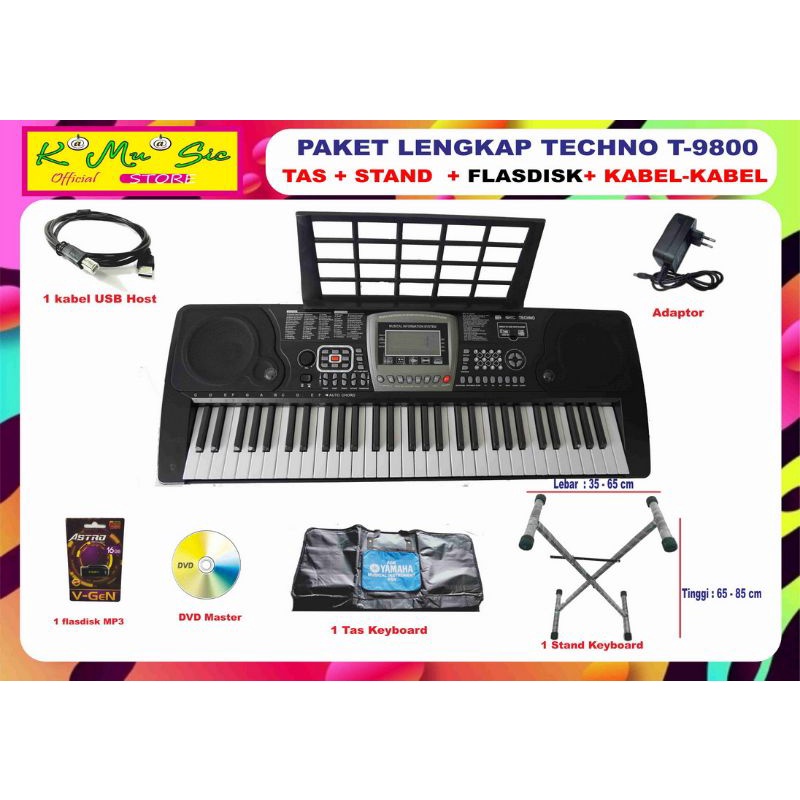 [ketemu*offline dtoko* spesial pricee] Keyboard T-9700ig3 Techno T-9700 USB Flashdisk MP3 internal s