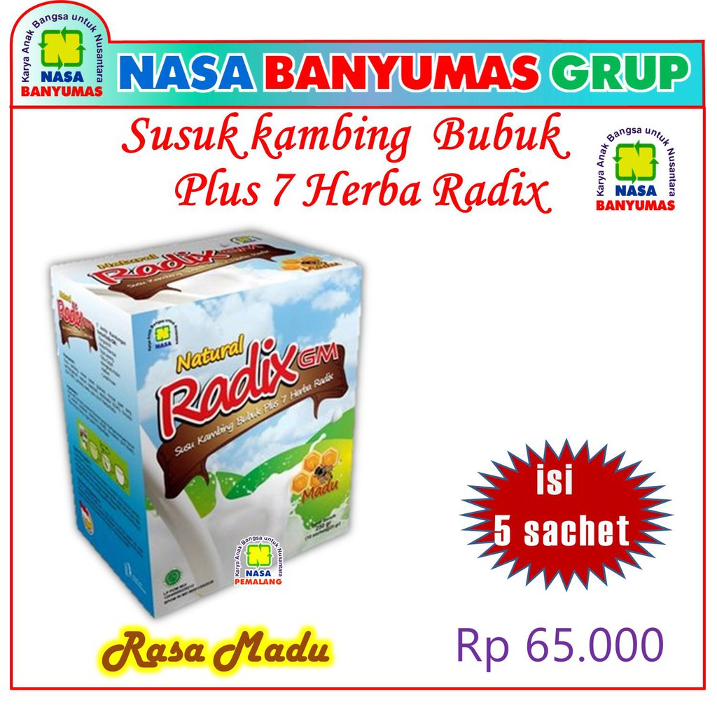 

SUSU KAMBING RADIX RADIKMA RASA MADU ORIGINAL NASA