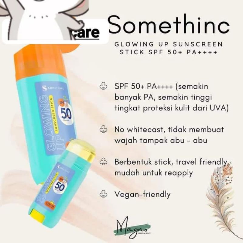 Somethinc Glowing Up Sunscreen Stick SPF 50