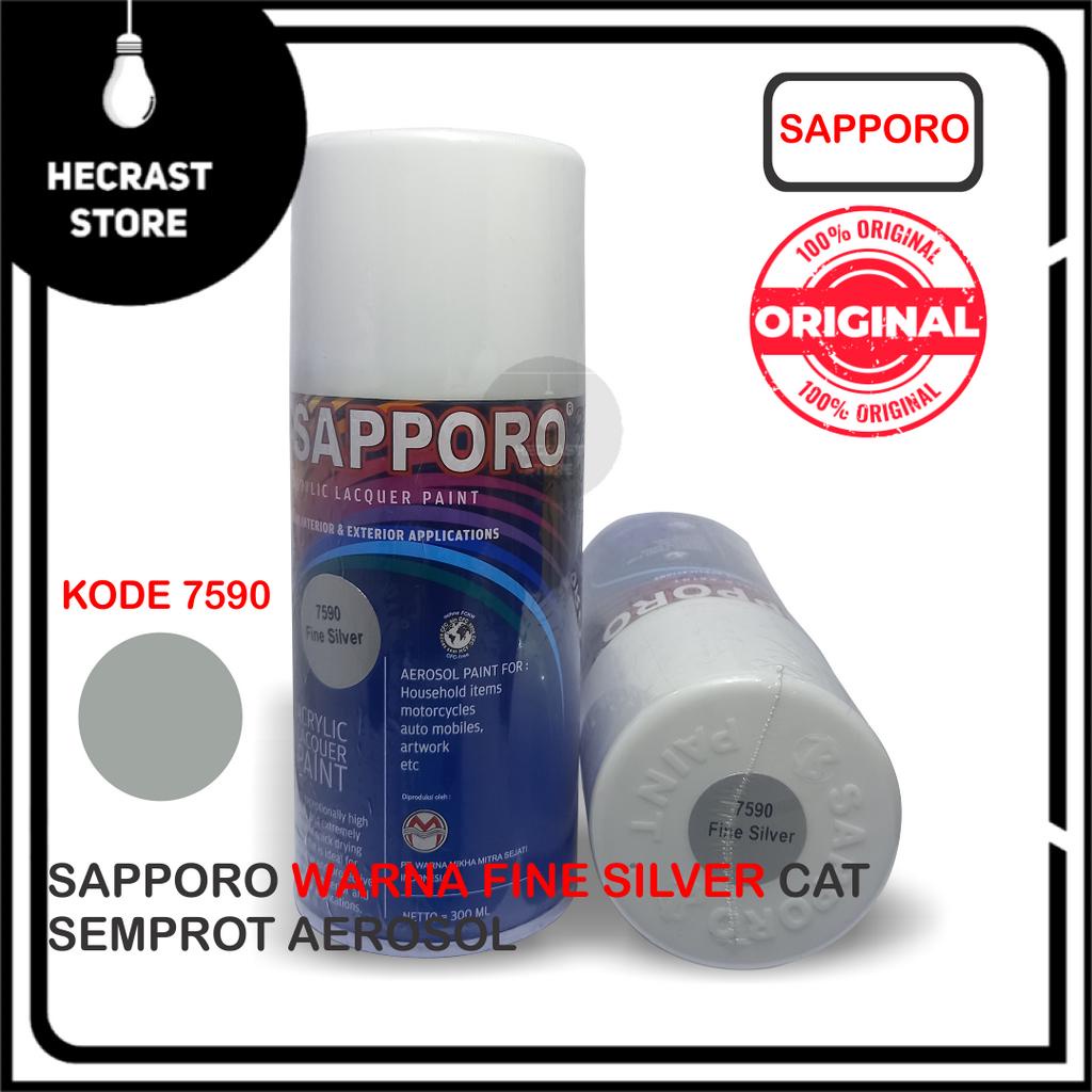 

Sapporo 7590 Fine Silver Cat Semprot Aerosol Saporo Paint