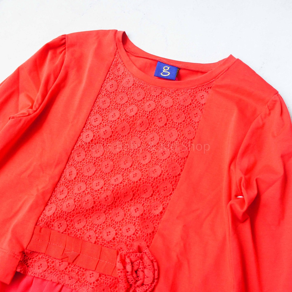 MONALISA Blouse Lace Rose Mix - Blouse Anak