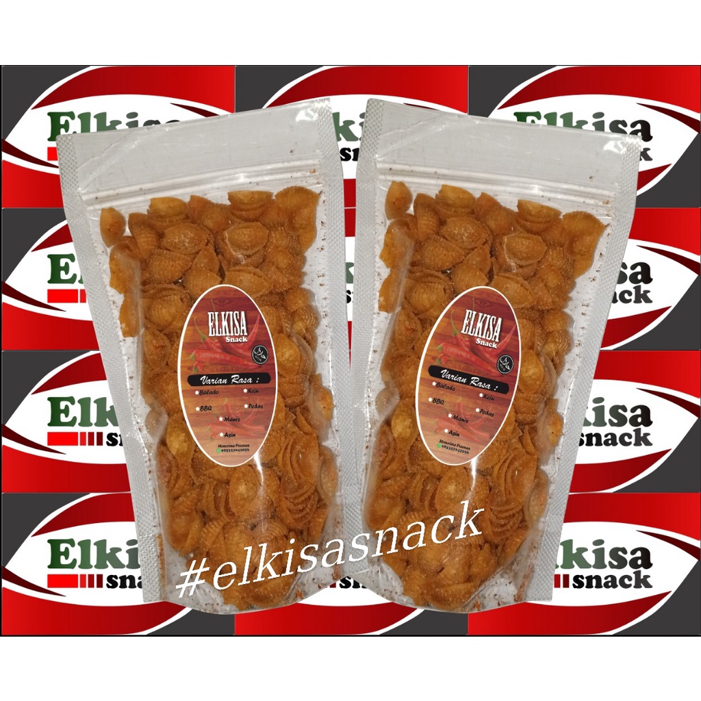 

[ELKISA SNACK] MAKARONI KERANG PEDAS GURIH/MAKARONI/SNACK PEDAS / CEMILAN ENAK/MAKAN RINGAN/SNACK MURAH 180gram