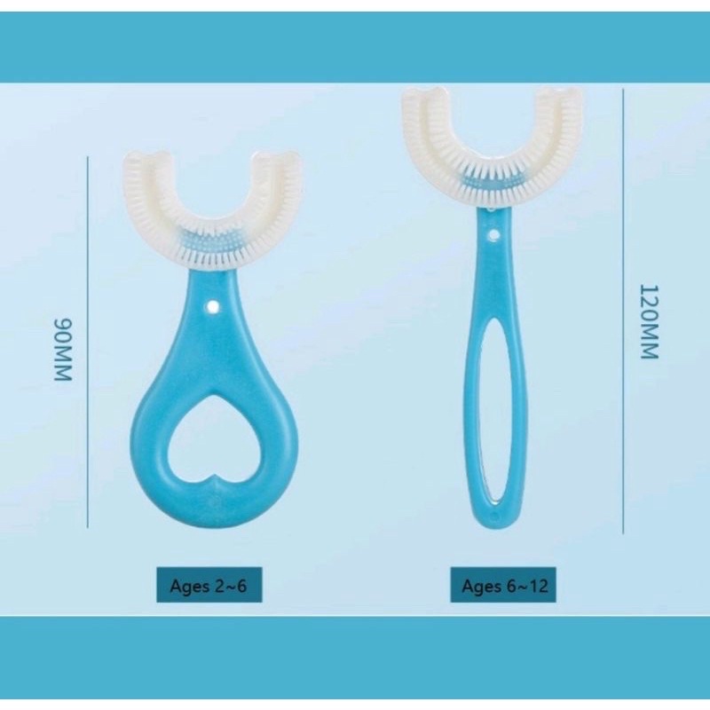 Sikat Gigi Silikon U Bayi Anak Bentuk U Sikat Gigi Anak tooth brush baby silicon type U 360° sikat gigi