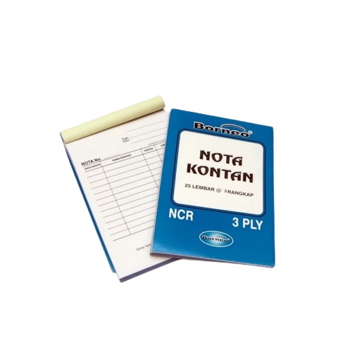 Nota kontan Ncr Borneo Kecil 3 Ply - Pack