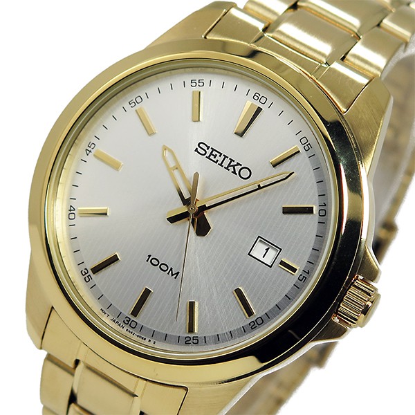 Seiko Quartz SUR158P1 Gold Plate Stainless Jam Tangan Pria SUR158