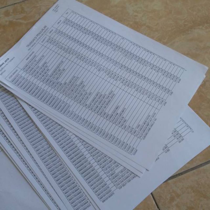 

Print kertas HVS A4 dan F4