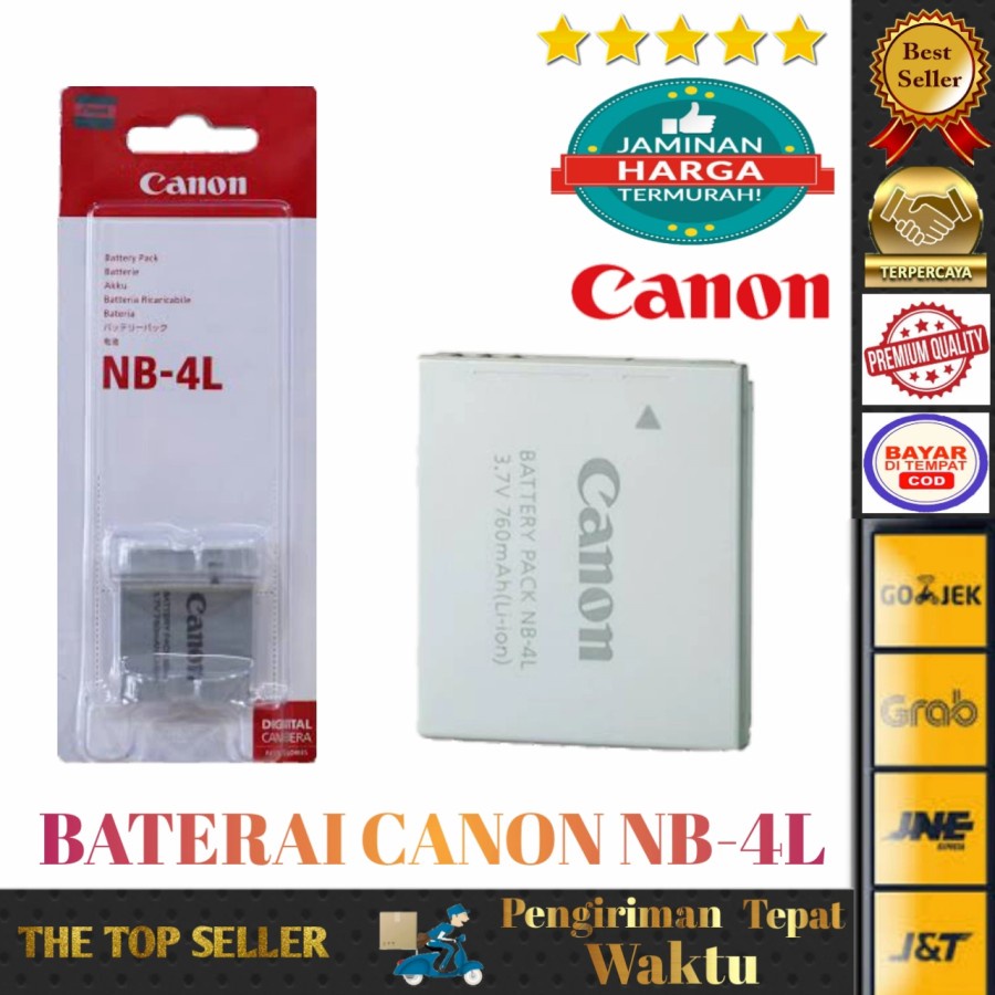 BATERAI CANON IXUS TX 1 100 115 HS 300 220 HS BATRE 230 310 HS NB 4L