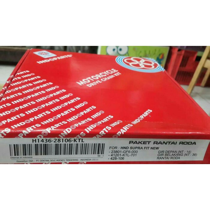 (100% Original) GEAR SET - GEAR PAKET HONDA SUPRA FIT NEW - REVO INDOPART