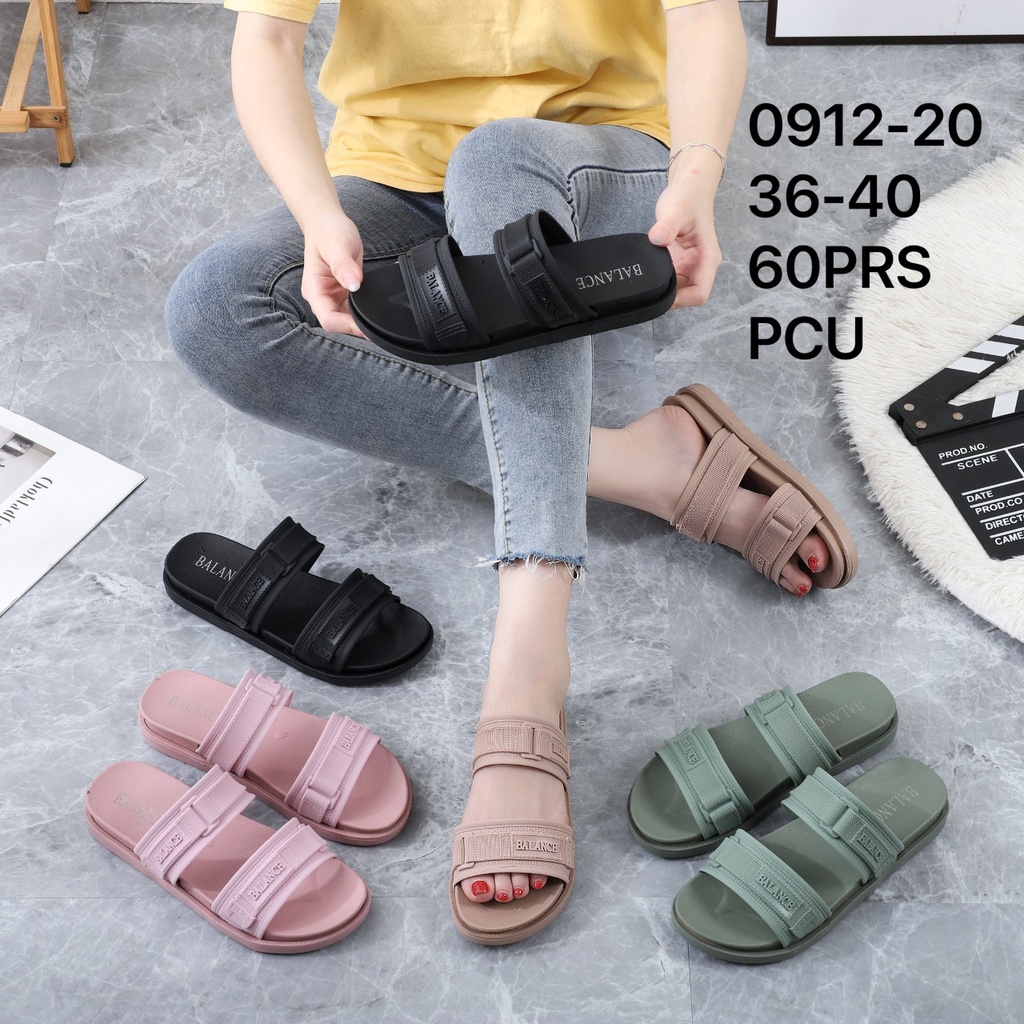 Sandal Selop Wanita Karet Import BALANCE Ban 2 / 0912-20