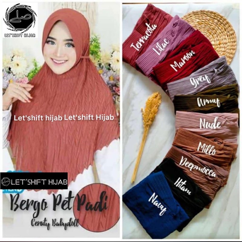 BERGO MARYAM PET PLISKET PADI/ BERGO MARYAM PLISKET/PLISKET PADI PED DAN POLOS