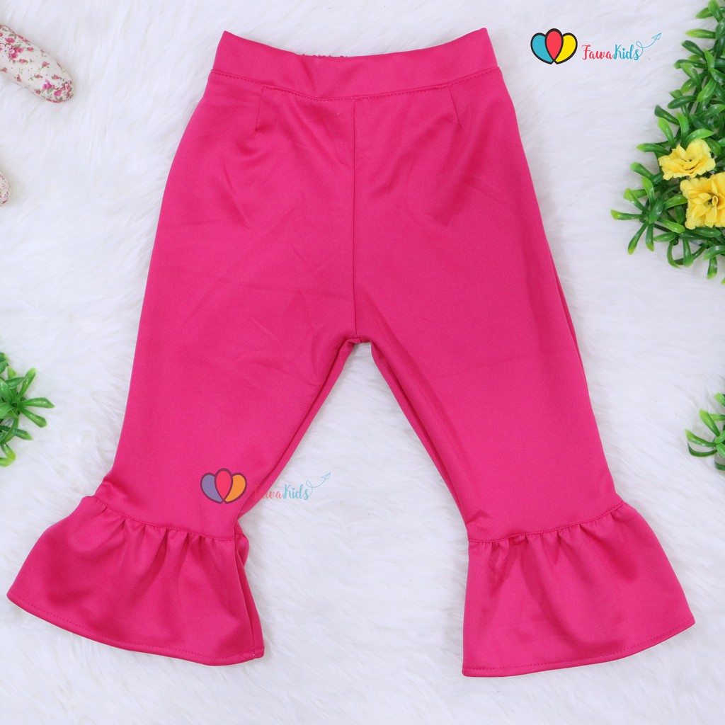 Trumpet Polos 6-7 Tahun / Celana Cutbray Adem Anak Perempuan Legging Cewek Modis Girl Lucu Panjang