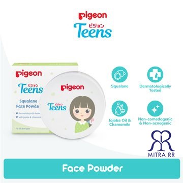 PIGEON TEENS Face Powder Ekstra Jojoba and Chamomile 12gr – Squalance Face Powder Bedak Tabur