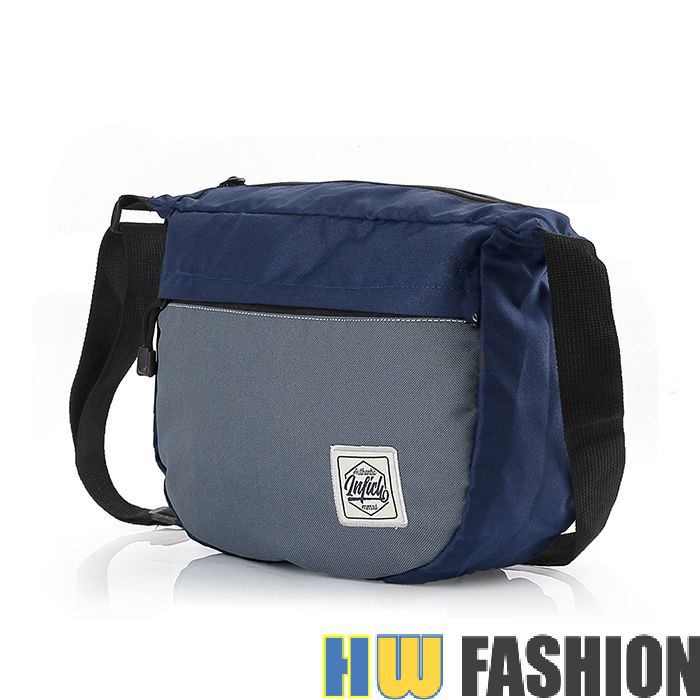 Inficlo - INF 520 Tas Selempang Pria Abu Navy murah original cibaduyut keren