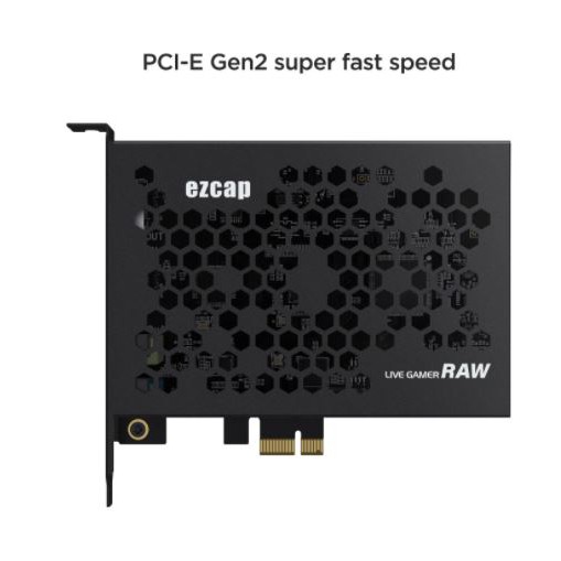 Pci express x1 ezcap game capture card live 4k 3.5mm Hdmi live gamer raw recording ezcap324 324