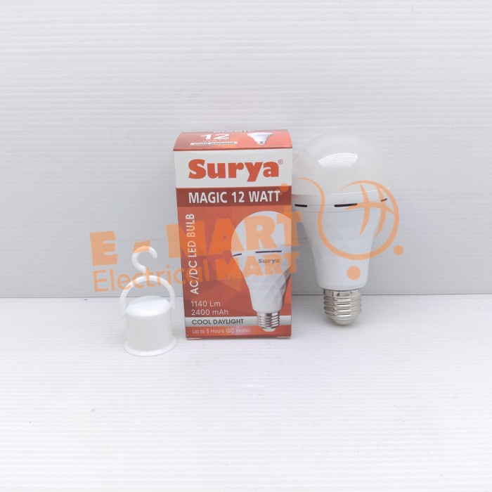 Surya LED AC DC Genius Ajaib 12w Lampu Emergency Lamp LED Darurat Magic