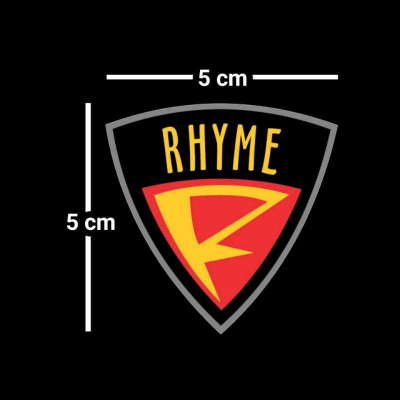 sticker timbul / EMBLEM RHYME AUDIO emblem lentur (sticker timbul ) murah terlaris