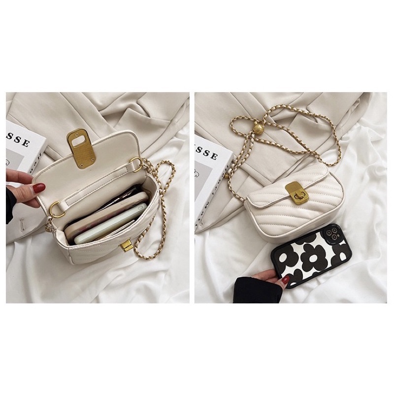 Tas Selempang Kulit Wanita Tas Hp Cewek Slingbag Luxury Mini Bag JS 8002