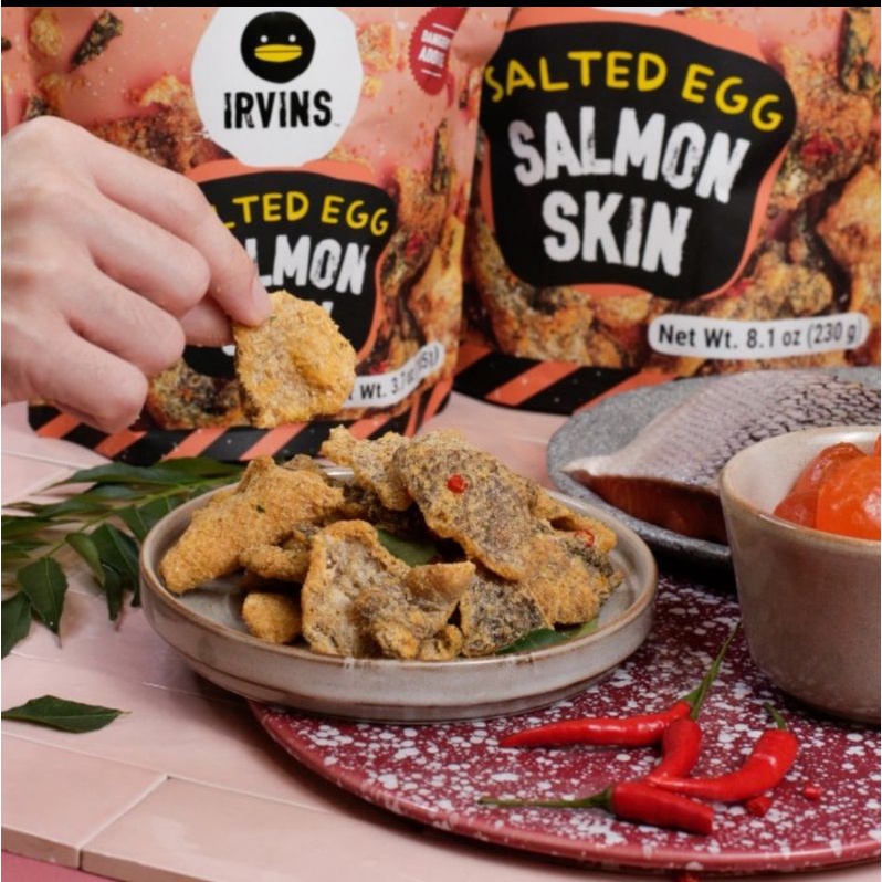 

IRVINS SALTED EGG SALMON SKIN 230 gr