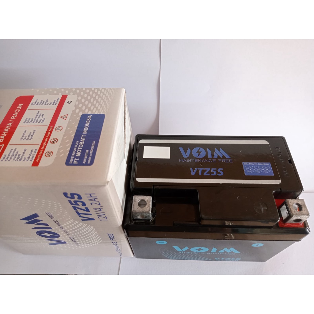 Aki motor honda kharisma kirana blade VOIM VTZ5S/GTZ5S accu original kemasan baru by motobatt