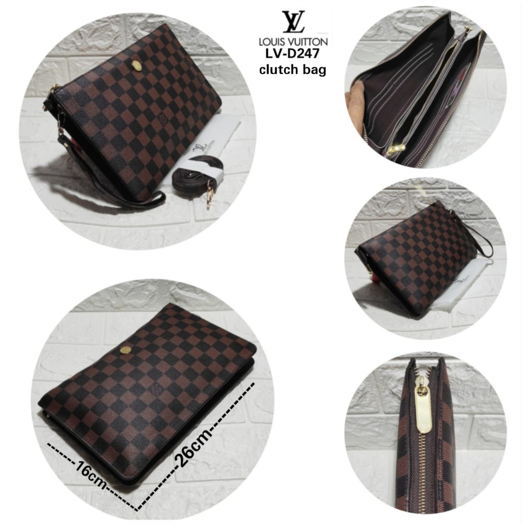 Clutch wanita import 3 ruang semi premium