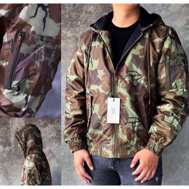 zara man army jacket