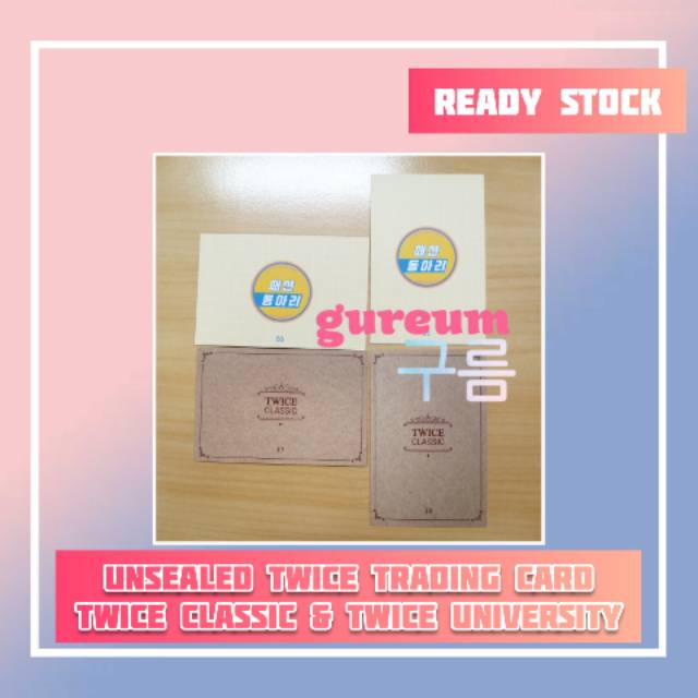 [READY] TWICE TRADING CARD TWICE CLASSIC & TWICE UNIVERSITY