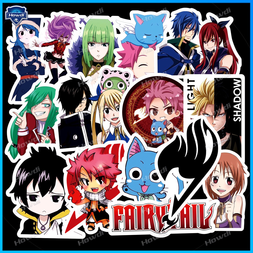 Stiker Anime Fairy Tail Tahan Air Untuk Helm Motormobil